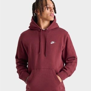 Mens Nike Sportswear Club Fleece Hoodie “Team Red”